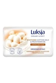 Creamy &amp; Soft Mleczko Bawełniane &amp; Prowitamina B5 Łagodzące kremowe mydło w kostce