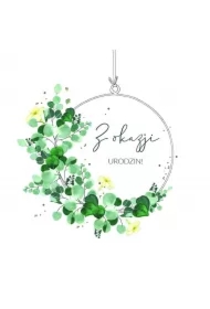 Karnet Swarovski kwadrat Z okazji Urodzi CL4001_PO