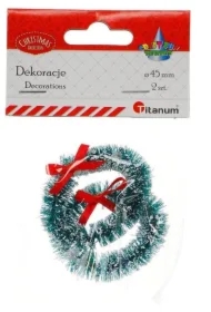 Wianek plastikowy z kokardką