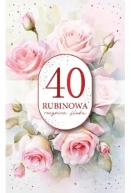 Karnet Rocznica Ślubu 40