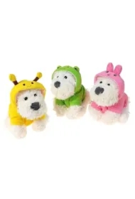 Pies pluszowy w kubraczku MIX