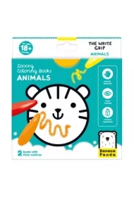 Looong Coloring Books - The Write Grip. ANIMALS 18m+