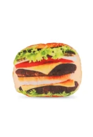 Zabawka, dla psa, hamburger, pluszowy, 14 cm