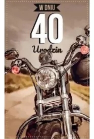 Kartka okolicznościowa Urodziny 40 P05