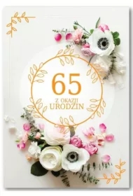 Kartka okolicznościowa Urodziny 65