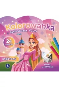 Kolorowanka z tatuażami fluo Księżniczki