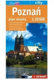 Plan miasta mapa Poznań plastik