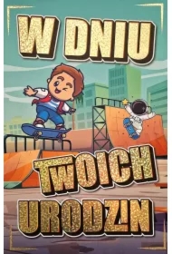 Karnet Urodziny chłopaka