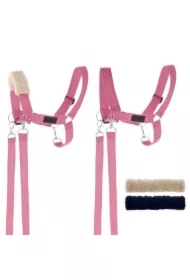 Kantar dla Hobby Horse wodze + futerka różowy