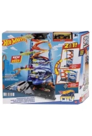 Hot Wheels. City Wyścigowa wieża z transformacją. Zestaw HKX43