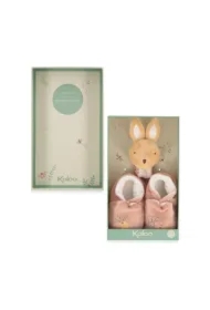Zestaw prezentowy 2 w 1 Królik (grzechotka + buciki) kolekcja Petites Chansons