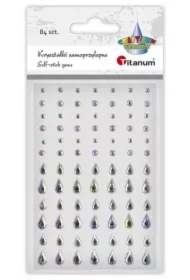 Kryształki samoprzylepne Krople 84 szt