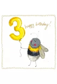 Karnet Urodziny 3 S538 Pszczółka