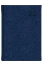 Kalendarz 2026 A4 dzienny Aluminium granatowy