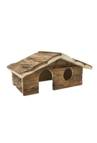 Domek dla gryzoni, drewniany, 21, 5 x 14 x 10, 5cm