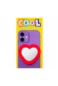 Uchwyt do telefonu z lusterkiem cool. Serce