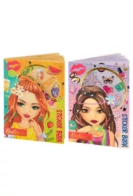 Książka z naklejkami foliowymi A5 8 arkuszy fiolet