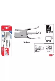 Zszywacz nożycowy 10.7x5.5cm + zszywki