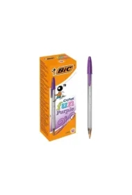 Paczka Długopis BIC Cristal Fun 1.6mm fioletowy 20szt.
