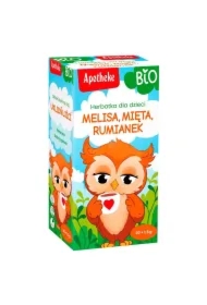 Herbatka dla dzieci uspokajająca - melisa, mięta i rumianek