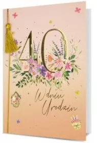 Karnet B6 Urodziny 40