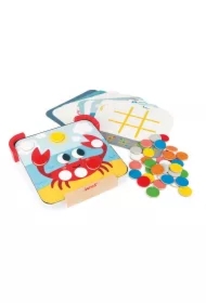 Układanka drewniana magnetyczna z tablicą Uczę się kolorów