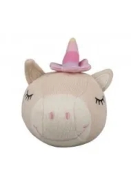 Piłka wełniana z grzechotką Jednorożec