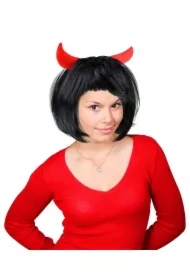 Ozdoba hallowen peruka Diablicy