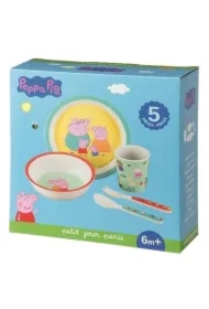 Zestaw naczyń i sztućców Świnka Peppa