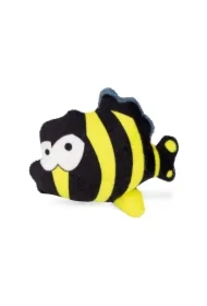 Zabawka, dla kota, żółto-czarna ryba, pluszowa, 9 cm