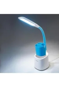 Lampka biurkowa 60 smd led biało-niebieska