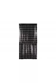 Kurtyna party kwadraty czarna 100x200cm