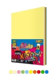 Papier ksero A4 160g 10 kolorów 100 arkuszy