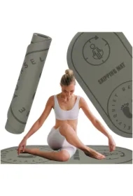 Mata do ćwiczeń jogi skakania na skakance wygłuszająca antypoślizgowa 125x61.5x0,6 cm