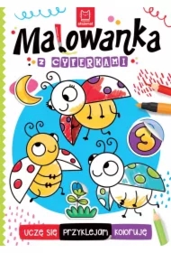 Uczę się, przyklejam, koloruję. Malowanka...