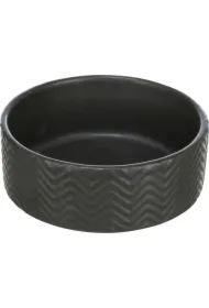 Miska ceramiczna, dla psa/kota, czarny mat, o 13 cm