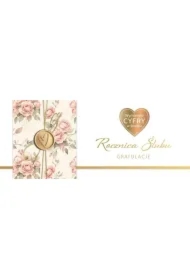 Karnet Rocznica Ślubu wymienne cyfry