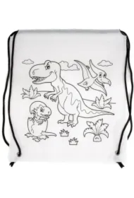 Worek szkolny do malowania Tinting dino