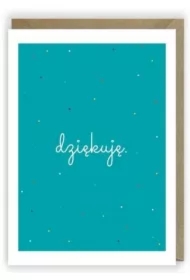 Kartka okolicznościowa eko koperta Dziękuję K002