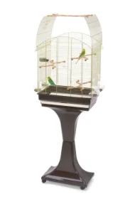 Agata Delux, klatka, dla ptaków, złota/brązowa, 58 x 33 x 62, 5/133 cm, na kółkach