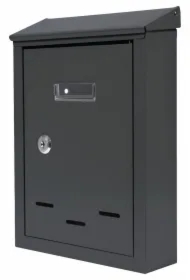 Skrzynka na listy czarna 01 / 300x200x65mm