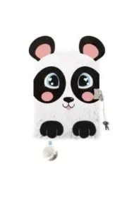 Pamiętnik z kłódką A5 3D włochacz Panda