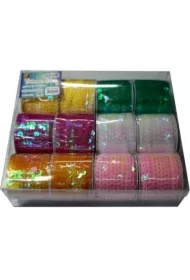 Krepina 50x250cm 180g metalizowana niebieska