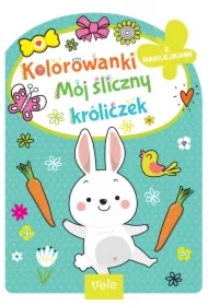 Mój śliczny króliczek. Kolorowanka z wykrojnikiem