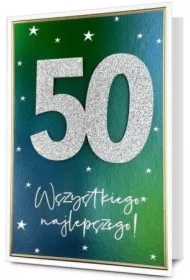 Karnet B6 Urodziny 50