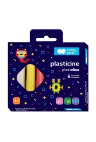 Plastelina okrągła Pixi Planet 6 kolorów Happy Color