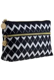 Black & White kosmetyczka rozszerzona z przednią kieszenią