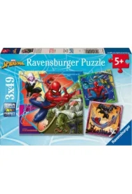 Puzzle dla dzieci 3x49 el. Spiderman