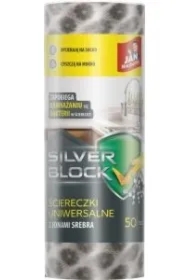 Ścierki na rolce Silver Block 30x25 cm