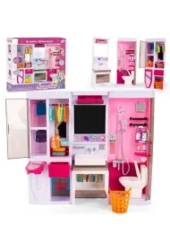 Zestaw mebli łazienkowych do domku dla lalek